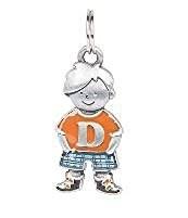 Ganz Initial Kid's Tag - Boy - D by Ganz New 2016 Pattern Charm - DimpzBazaar.com