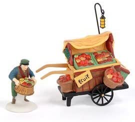 Department 56 Heritage Village Collection Chelsea Market Fruit Monger & Cart by Department 56 - DimpzBazaar.com