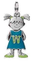 Ganz Initial Kid's Tag - Girls - W - DimpzBazaar.com