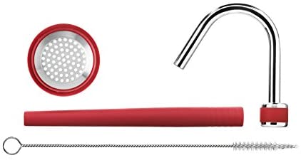 iSi North America iSi 272201 Rapid Infusion Set for iSi Gourmet Whippers, Polished Stainless/Red - DimpzBazaar.com