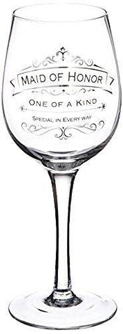 Enesco Lolita Enesco Insignia Maid of Honor Toasting Wine Glass - DimpzBazaar.com