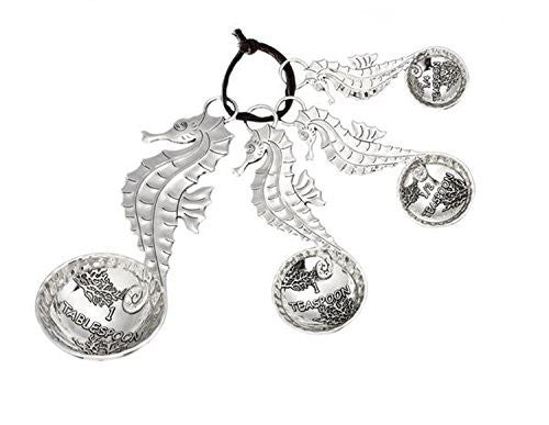 Ganz Ganz 4-Piece Measuring Spoons Set - Seahorses - DimpzBazaar.com