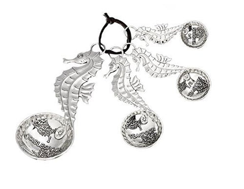 Ganz Ganz 4-Piece Measuring Spoons Set - Seahorses - DimpzBazaar.com