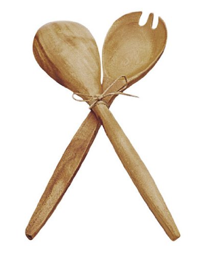 Pacific Merchants Trading Pacific Merchants Acaciaware 14-Inch Acacia Wood Fork and Spoon Salad Serving Set - DimpzBazaar.com