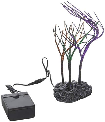 Department 56 Department 56 Halloween Collections Lit Spooky Sparkle Trees Figurine Village Accessory, Multicolor - DimpzBazaar.com