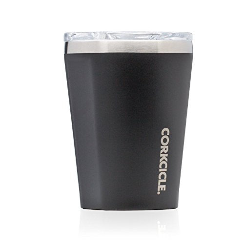 Corkcicle Corkcicle 12 oz Triple-Insulated Tumbler (Perfect for Coffee - Cocktails - Tea) - Matte Black - DimpzBazaar.com