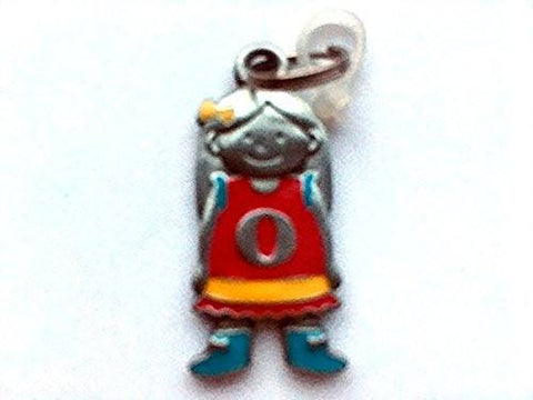 Ganz Initial Kid's Tag - Girl - O by Ganz New 2016 Pattern Charm - DimpzBazaar.com