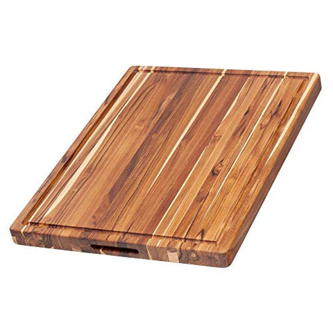 Teakhaus Teakhaus Edge Grain Carving Board w/Hand Grip + Juice Canal (Rectangle) | 24" x 18" x 1.5" - DimpzBazaar.com