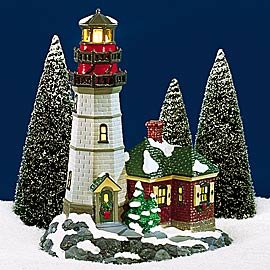 Dept 56 - Snow Village Department 56 Snow Village Christmas Cove Lighthouse - DimpzBazaar.com
