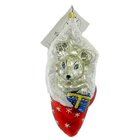 Christopher Radko Radko SQUEAKLES 00SP56 Ornament Mouse Christmas New - DimpzBazaar.com
