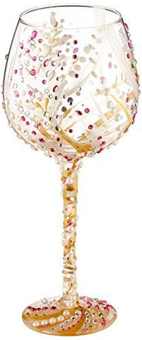 Enesco Lolita Lolita from Enesco Bling 10th Wine Glass, 10", Multicolor - DimpzBazaar.com