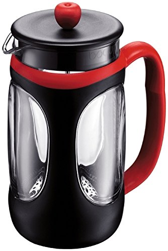 Bodum Bodum French Press - 8 Cup Young Press - Black And Red - 10096-364 - DimpzBazaar.com