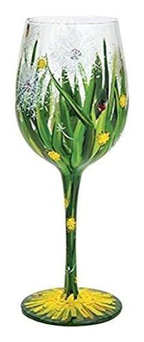 Enesco Lolita Lolita from Enesco Dandelion Wine Wine Glass, Multicolor - DimpzBazaar.com
