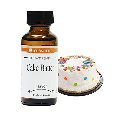 LorAnn LorAnn Super Strength Cake Batter Flavor, 1 ounce bottle - DimpzBazaar.com
