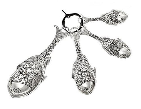 Ganz Ganz 4-Piece Measuring Spoons Set, Fish (ER32652) - DimpzBazaar.com