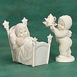 Snowbabies Breakfast In Bed (2 piece set) ... 69072 - DimpzBazaar.com