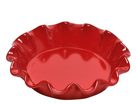 Emile Henry Emile Henry Pie Plate - Rouge 10 1/2" - Ruffled - DimpzBazaar.com