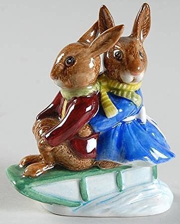 Royal Doulton Bunnykins Royal Doulton Bunnykins ** Sleigh Ride ** DB4 - DimpzBazaar.com