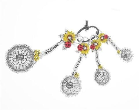 Ganz Ganz 4-Piece Measuring Spoon Set with Color, Ladybugs - DimpzBazaar.com