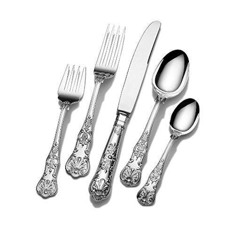 Wallace Wallace Queens 65-Piece 18/10 Stainless Steel Flatware Set - DimpzBazaar.com