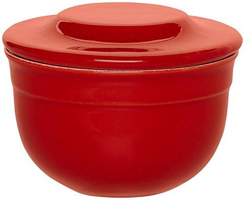 Emile Henry Emile Henry 118621 Made In France Butter Pot, Flour White - DimpzBazaar.com