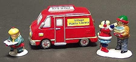 Department 56 CHECK IT OUT BOOKMOBILE Village Public Library #5451-8 Department 56 SNOW VILLAGE (3 Piece Set) - DimpzBazaar.com