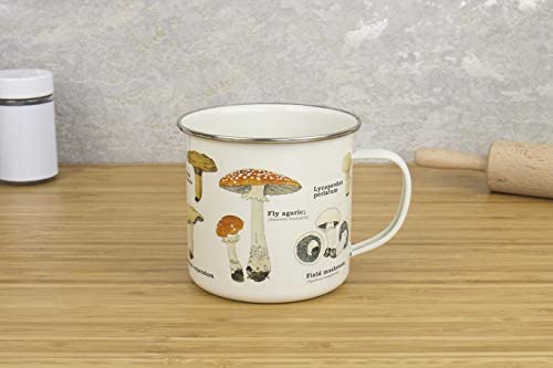 Gift Republic Gift Republic GR270058 Mushroom Enamel Mug, Multi - DimpzBazaar.com