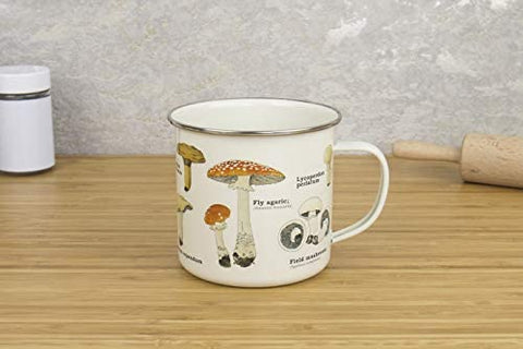 Gift Republic Gift Republic GR270058 Mushroom Enamel Mug, Multi - DimpzBazaar.com