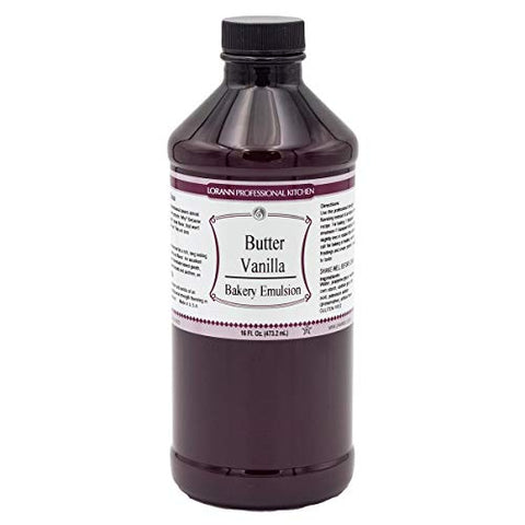 LorAnn LorAnn Butter Vanilla Bakery Emulsion, 16 ounce bottle - DimpzBazaar.com