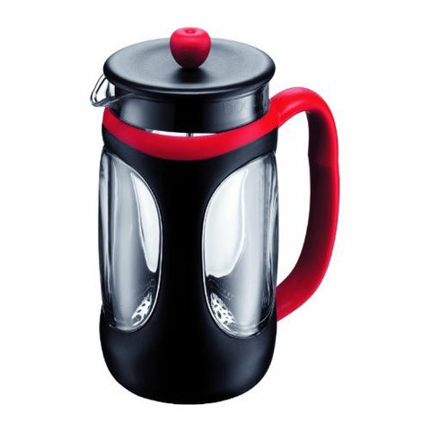 Bodum Bodum Young Press Shock Resistant French Press Coffee Maker, 1.0-Liter, 34-Ounce, Red/Black - DimpzBazaar.com