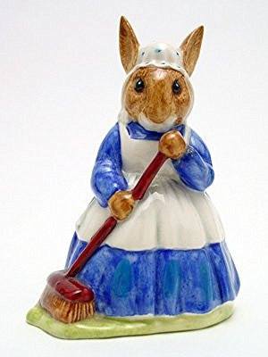 Royal Doulton Bunnykins Bunnykins Mrs. Bunnykin Clean Sweep DB6 - DimpzBazaar.com