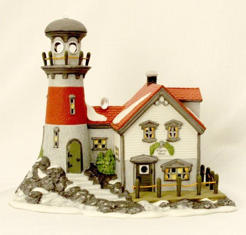 Dimpz Bazaar Department 56 - New England Village Series - "PIGEONHEAD LIGHTHOUSE" - DimpzBazaar.com