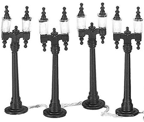 Department 56 Department 56 Accessories for Villages Double Street Lamps Accessory Figurine (Set of 4) - DimpzBazaar.com