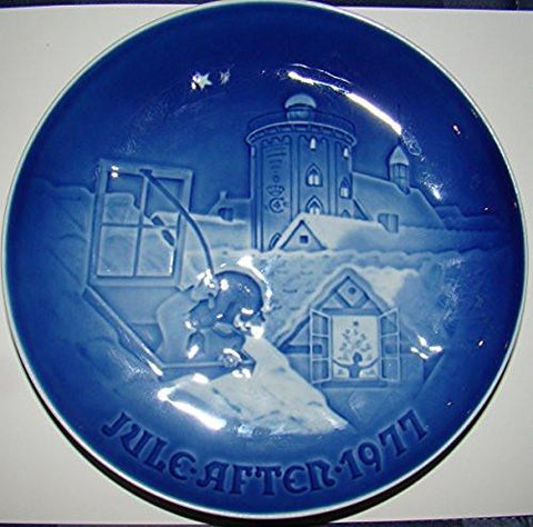Bing & Grondahl Bing & Grondahl Annual Hand Decorated Christmas Plate 1977 - DimpzBazaar.com