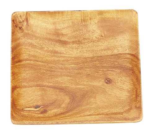 Pacific Merchants Trading Pacific Merchants Acaciaware 10-Inch Acacia Wood Square Serving Tray - DimpzBazaar.com