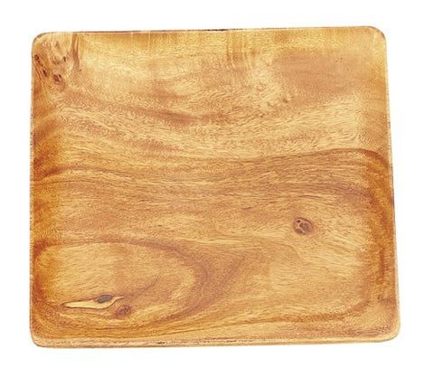 Pacific Merchants Trading Pacific Merchants Acaciaware 10-Inch Acacia Wood Square Serving Tray - DimpzBazaar.com