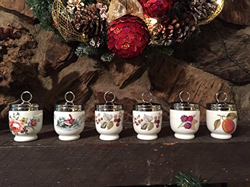 Royal Worcester Royal Worcester Evesham Gold (Porcelain) King Size Egg Coddler & Lid, Fine China Dinnerware - DimpzBazaar.com