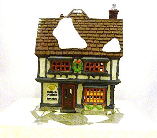 Dickens' Village Series, Dept 56 Heritage Village Collection; Dicken's Village Series: "Tutbury Printer" #55690 by Department 56 - DimpzBazaar.com