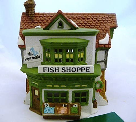 Department 56 Dept 56 Dickens Village Series The Mermaid Fish Shoppe 5926-9 by DEPARTMENT 56 - DimpzBazaar.com