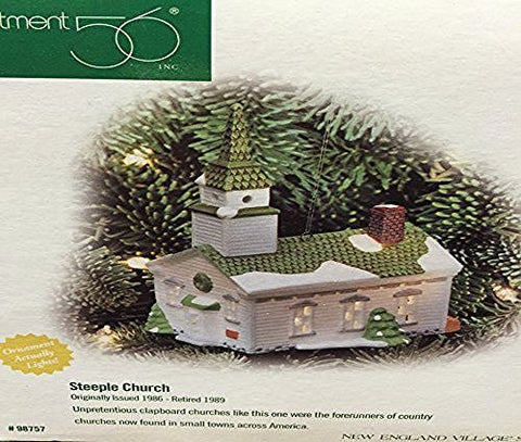 Department 56 Dept 56 Steeple Church Ornament Lighted - DimpzBazaar.com