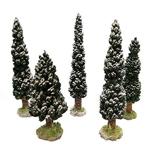 Department 56 Village Snowy Evergreens Set of 5, Large 52614 - DimpzBazaar.com