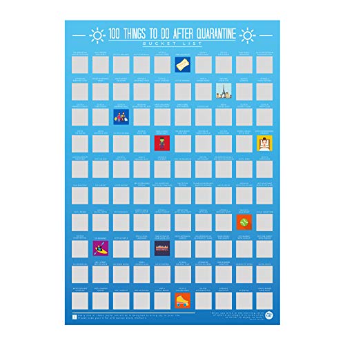 Gift Republic 100 Things To Do After Quarantine Bucket List Poster - DimpzBazaar.com
