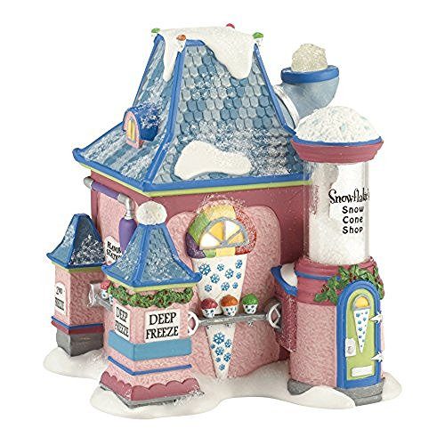 Department 56 Department 56 North Pole Series Village Snowflake's Snow Cone Ornament Lit House, 5.5-Inch - DimpzBazaar.com