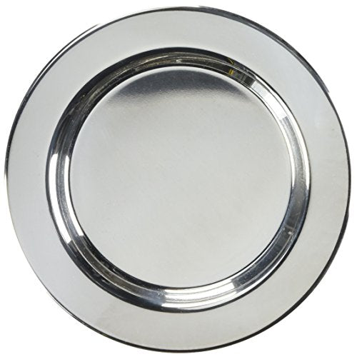 Franmara Franmara 9325-BX Set of 4 Silver Plated Plat Wine Bottle Coasters - DimpzBazaar.com