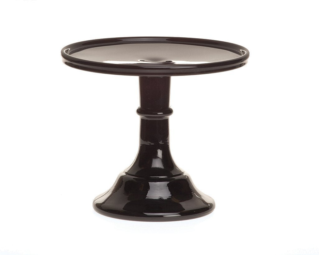 Mosser Glass Mosser Glass 6" Pedestal Cake Plate - Black Raspberry - DimpzBazaar.com