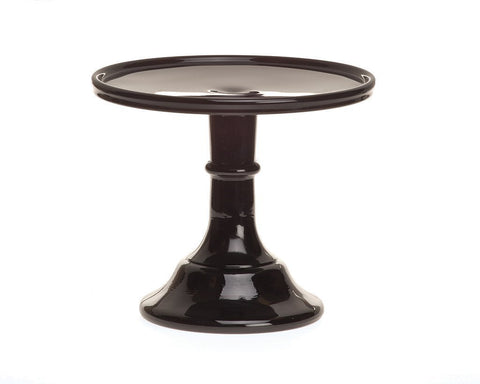 Mosser Glass Mosser Glass 6" Pedestal Cake Plate - Black Raspberry - DimpzBazaar.com