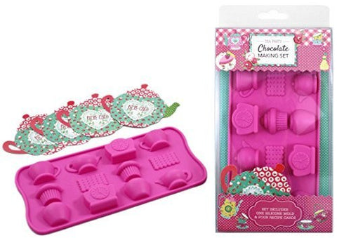 Handstand Kitchen Handstand Kitchen Chocolate Factory Tea Party Silicone Chocolate Mold with Recipe Cards - DimpzBazaar.com