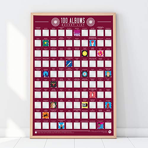 Gift Republic Gift Republic 100 Albums Bucket List Poster - DimpzBazaar.com