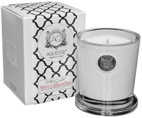 Aquiesse Aquiesse White Currant & Rose 11oz Candle - DimpzBazaar.com