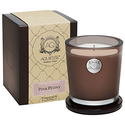 Aquiesse Aquiesse Scented Soy Candle PINK PEONY 11oz - DimpzBazaar.com
